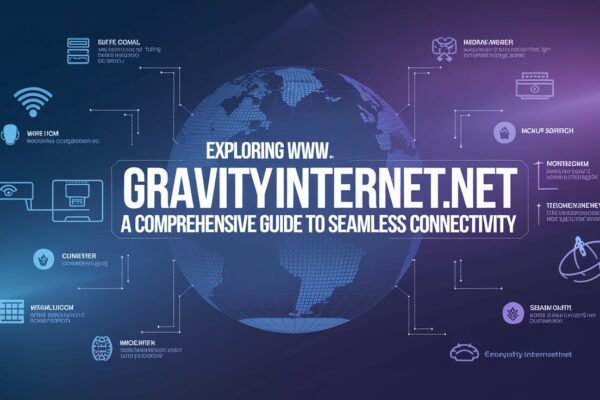 "Seamless connectivity concept with a high-speed internet network illustration, representing www.gravityinternetnet's services."