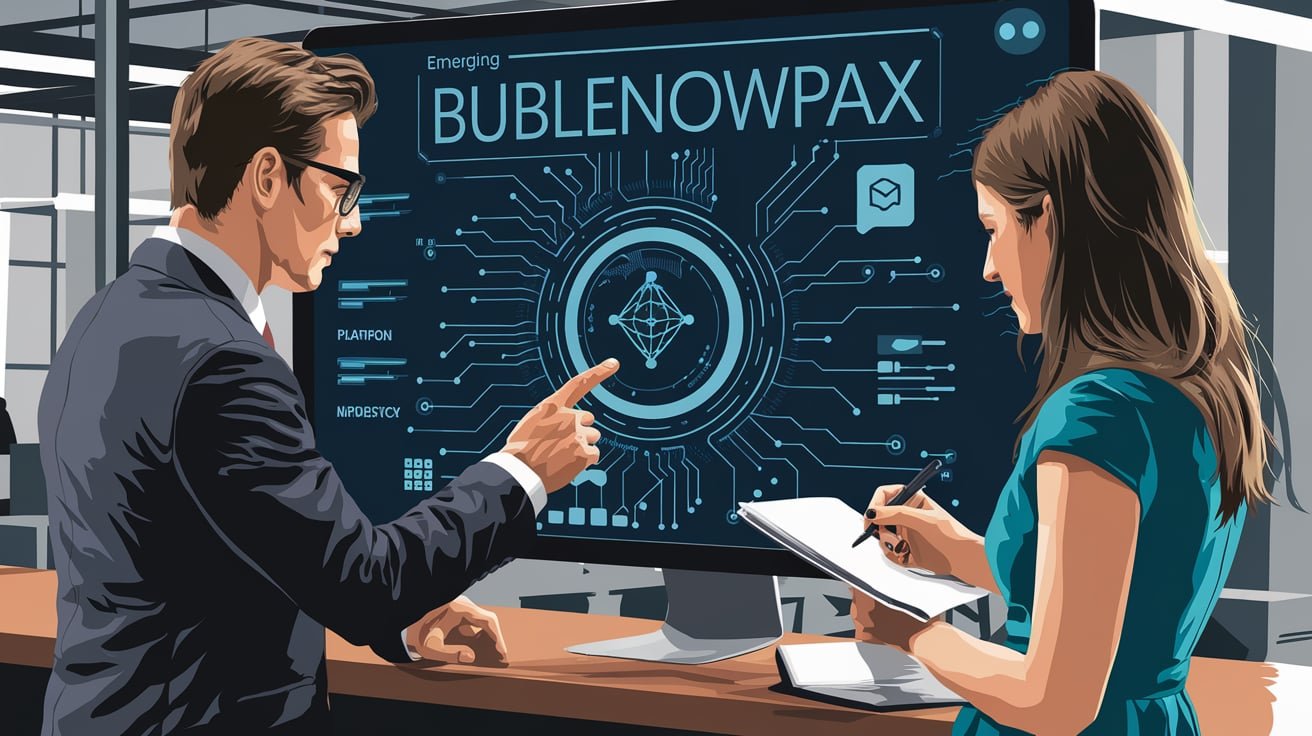 Bublenowpax platform interface showcasing innovative features