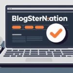 "Blogsternation.com homepage showcasing blogging insights and tools for content creators."