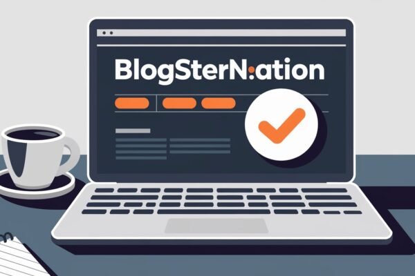 "Blogsternation.com homepage showcasing blogging insights and tools for content creators."