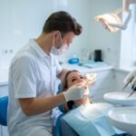 High-quality and affordable dental care services in Denmark, showcasing a modern clinic and a smiling patient receiving treatment.