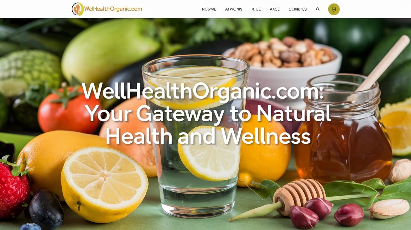 "Wellhealthorganic.com homepage showcasing natural health tips, organic remedies, and holistic wellness resources for a healthier lifestyle."