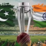 Pakistan vs India cricket match in the 2025 ICC Champions Trophy – a fierce battle of cricketing giants.